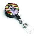 Carolines Treasures Schnauzer Candy Cane Holiday Christmas Retractable Badge Reel SS4546BR